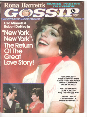 MAG: Rona Barrett's Gossip-10/1977-Liza Minnelli-Robert DeNiro-Harrison Ford