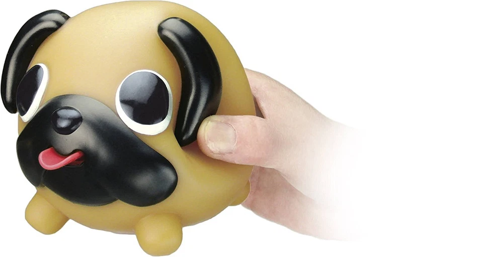 Oshaberi Doubutsu Japón Chirrido Squishy Prensa Animal Pelota Juguete Lindo Pug Perro Foto 2 de 3