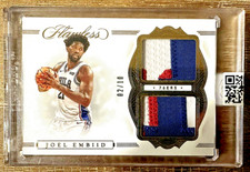2019-20 Panini Flawless JOEL EMBIID Dual Jersey Relic Patch GOLD 3 Color /10