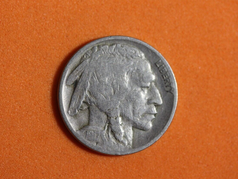 1917-D buffalo nickel #P11923