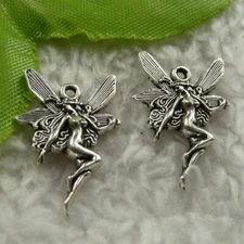 Free Ship 360 pcs tibet silver fairy charms 22x15mm B4144