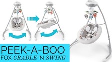 fisher price peek a boo fox cradle n swing