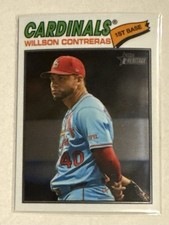 2026 Topps Heritage Baseball Willson Contreras #156 Base Chrome St. Louis