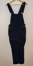 FatFace Lewes Navy Blue Corduroy Dungarees - Women's Size 10