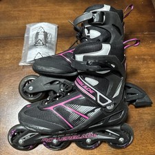 Rollerblade Zetrablade Women's Inline Skate, 8 US Black  Pink - Skating