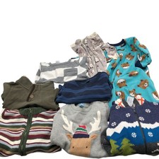 Baby Boys 18-24M Fall Winter Clothing BUNDLE Sweaters Pajamas Holiday Mix