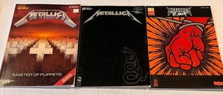 Metallica Guitar Tablature Book Lot. Master Of Puppets St. Anger Black Album