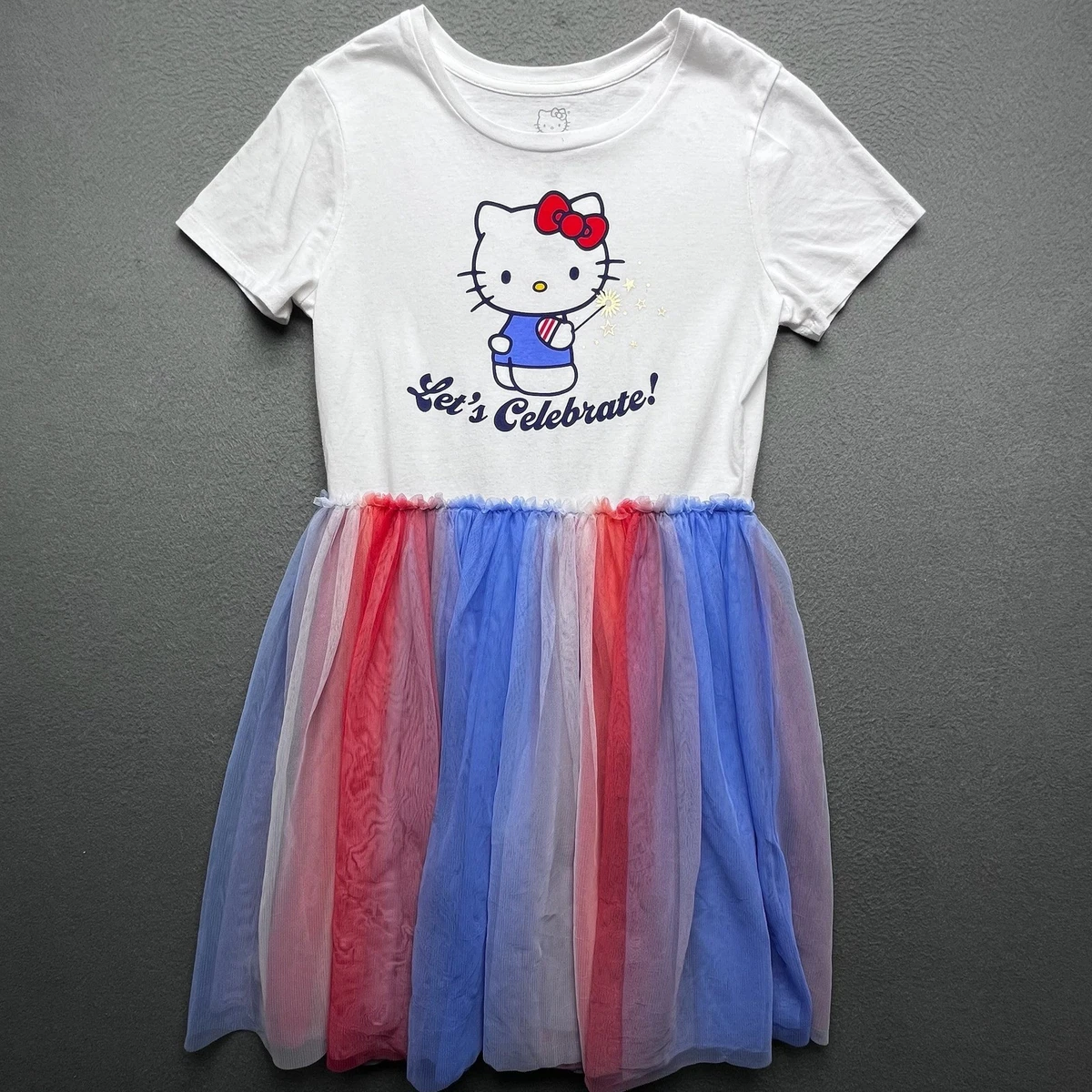 hello kitty 1st birthday dress Rosy Bloom Off-Shoulder Sequin Birthday Dress main image 0