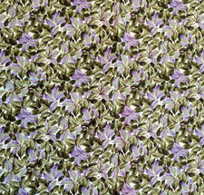 4 yards Timeless Treasures Purple Green Leaves Botanical Quilting Fabric 148x42