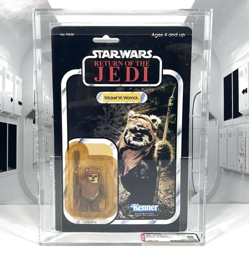 Vintage Star Wars 1983 Kenner Wicket W Warrick Ewok MOC AFA Graded 80 - Picture 1 of 9