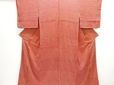 7743075: JAPANESE KIMONO / ANTIQUE KIMONO / SILK / KINSHA / ABSTRACT