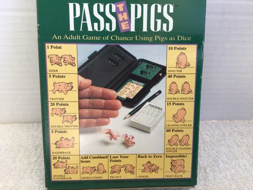 Pass the Pigs The Go Hog-Wild Dice Game 1992 - Picture 8 of 8