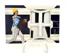 ADRIAN SANTANA 2024 NATIONAL TREASURES QUAD PATCH HOLO SILVER /25