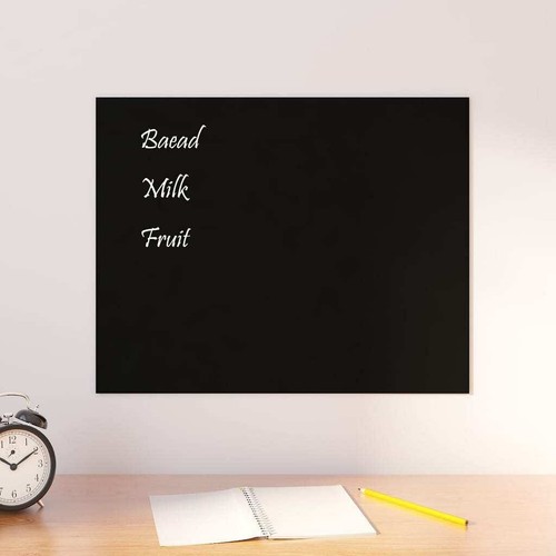 Wall-mounted Magnetic Board Black 19.7"x15.7" Tempered Glass - Picture 1 of 5