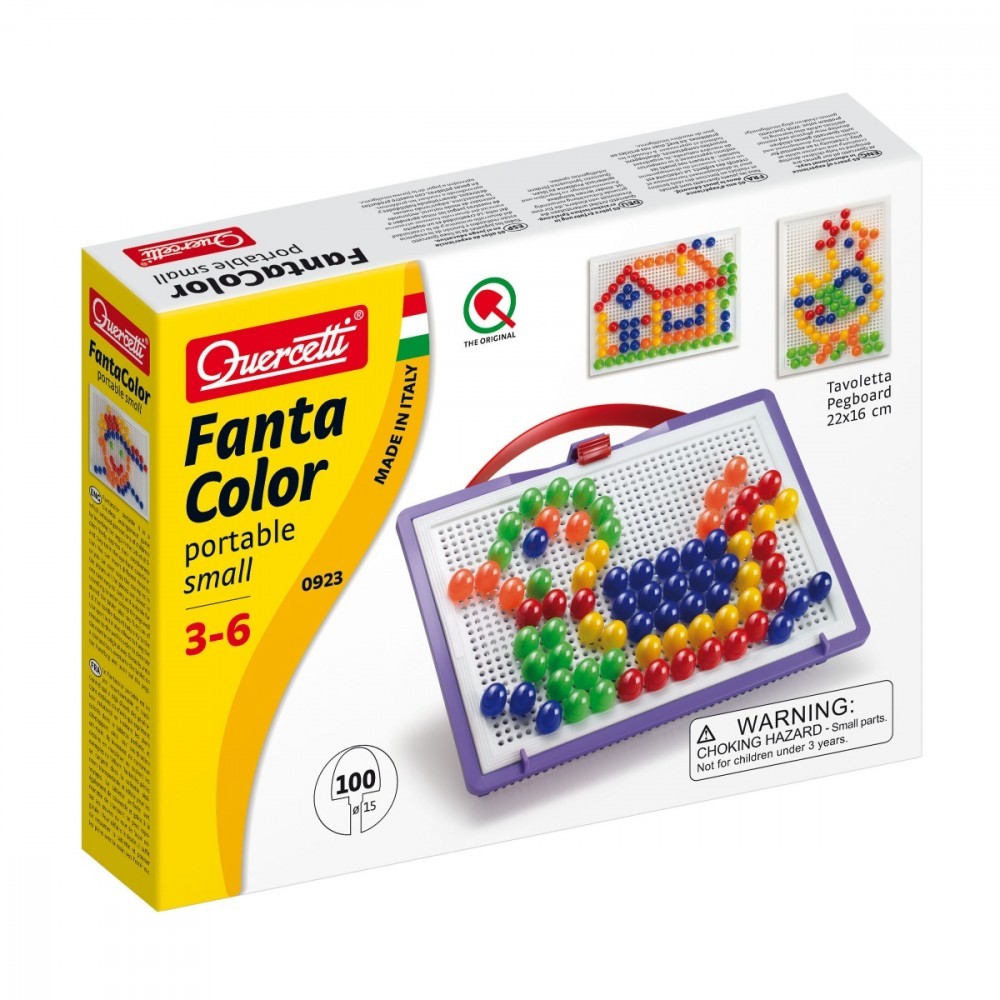 8007905009239 Мозаика Фантаколор 15 мм 100 палочек Quercetti 4890₽