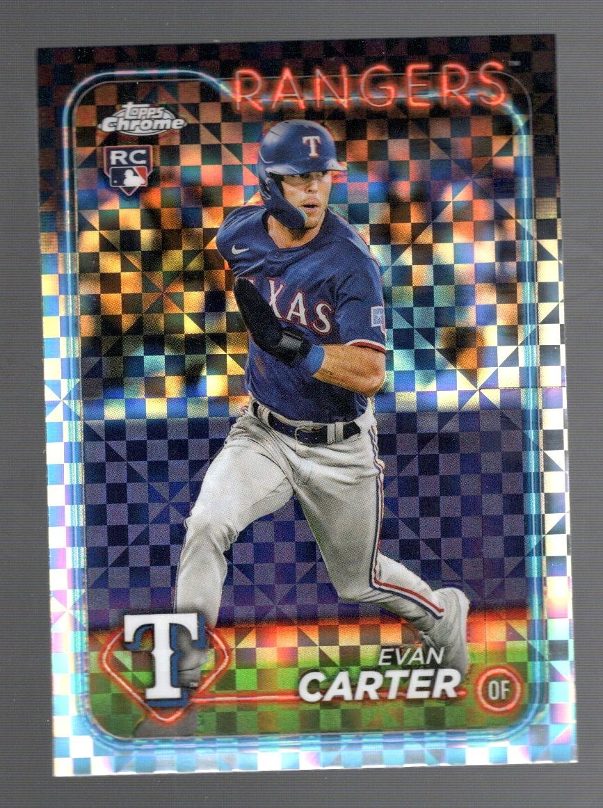 2024 Topps Chrome - Evan Carter #136 X-Fractor (RC)