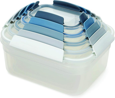 Joseph Joseph 10-Piece Nest Lock BPA-Free Food Storage Set, Leakproof Sky