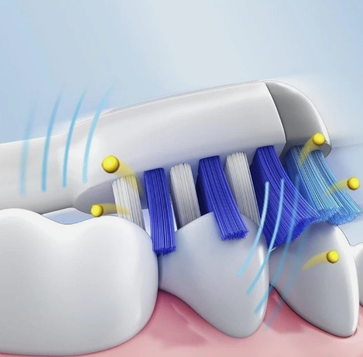 4x Testine Originali Oral-B TriZone Ricambio Spazzolino Elettrico Tripla Azione - Image 2 of 3