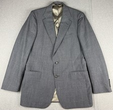 Polo Ralph Lauren University Club Mens Gray Plaid Blazer Made USA Vintage