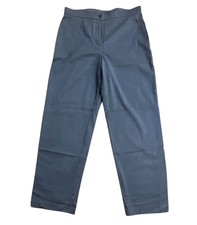 Briggs New York Gray Microcheck Dress Pants Straight Leg Stretch size 12