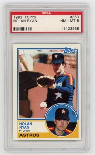 NOLAN RYAN 1983 TOPPS #360 PSA 8 #3988