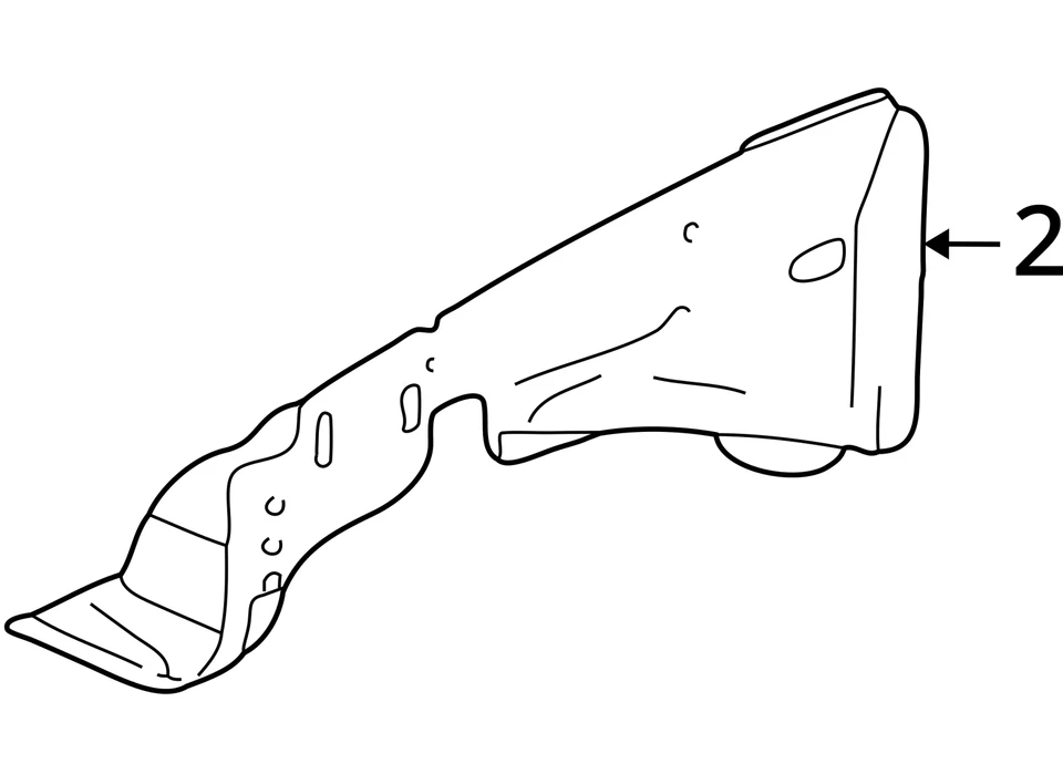 GMC CHEVROLET TRAILBLAZER 2004-2009 PANEL ENVIADO ASM FRT con RR 19179469 NUEVO OEM Foto 3 de 3