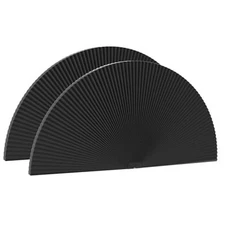  Arch Window Shades Half Circle Blackout Cellular 36"W * 72"H Black-2 Pack