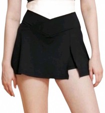 Blogilates Crisscross Slit High Rise Skort Black Size X-Large Athletic