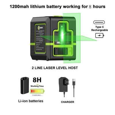 Laser Level 2 Lines Professional Level Laser Horizontal Vertical Nivel Laser Aut