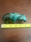 Vtg Red Ceramic Green Drip Glaze Brown Bear  • Japan Mafco Prod — photo 4