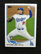 HYUN-JIN RYU #661 2013 Topps RC Rookie Card (Buy 10 get 10 Free) 2+ Free Ship. rookie card picture
