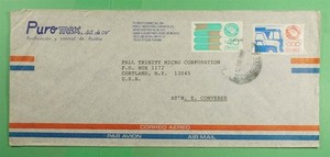 DR WHO 1987 MEXICO EXPORTA  AIRMAIL TO USA j20186