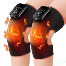 2X Cordless Knee Massager for Pain Relief - 3 Vibration Modes, 3 Heating Levels