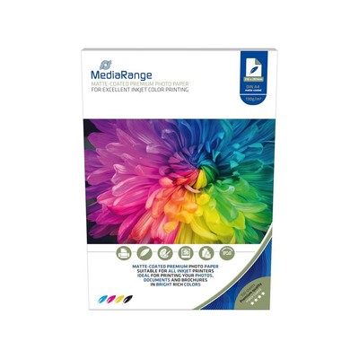 MEDIARANGE Papier MediaRange Inkjet matt A4 130g 100 Bl # MRINK101