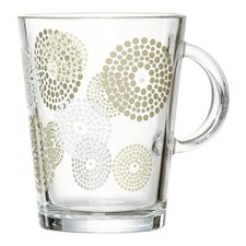 Ritzenhoff And Breker Glass Cup Spot Taupe 380 Ml