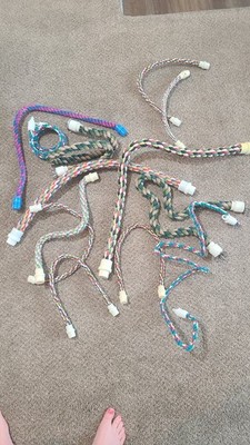 Bird ROPE PERCHES! LOT OF 12! LARGE AND MEDIUM AND SMALL