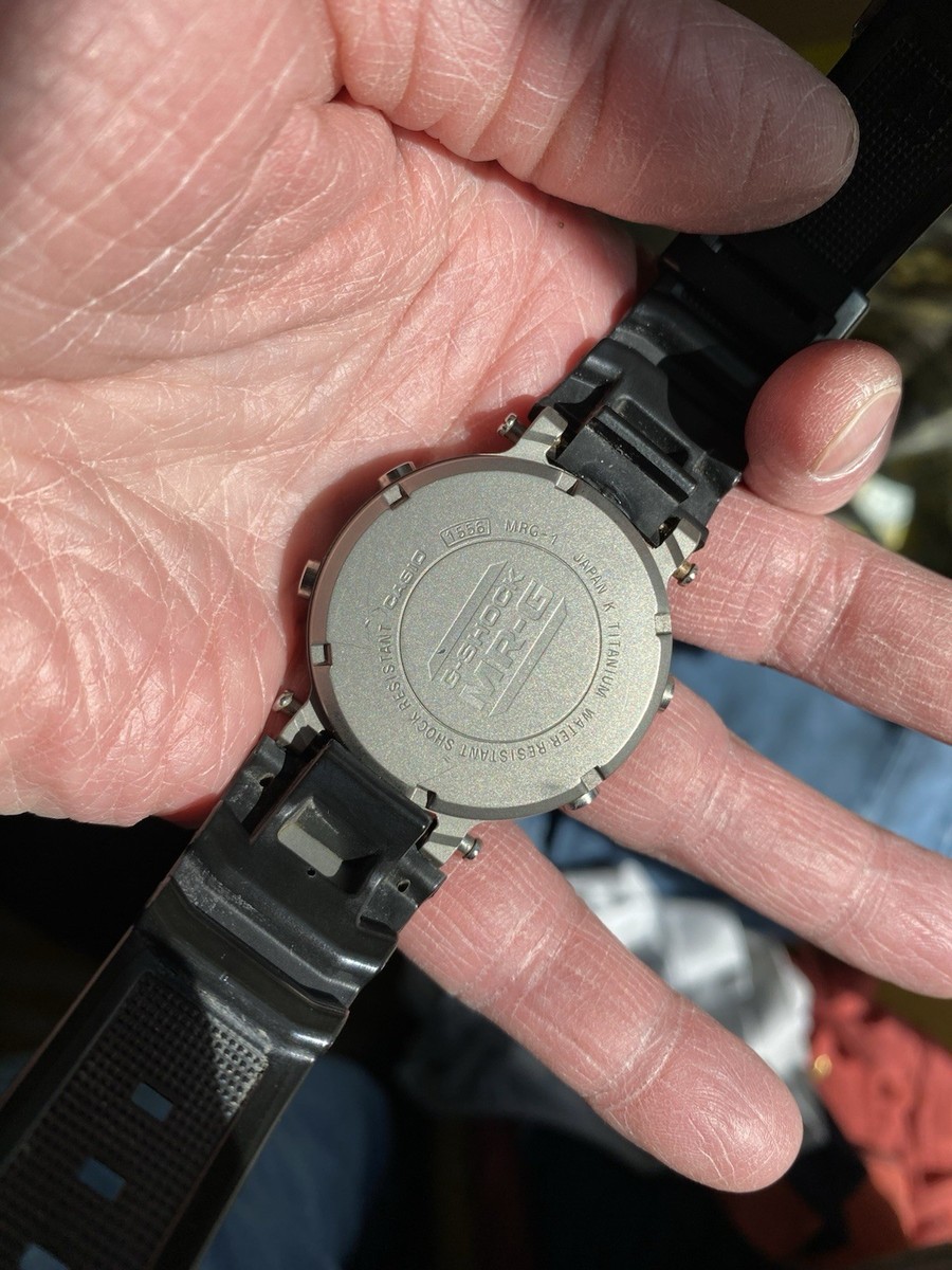 RARE Vintage Casio Digital Watch G-shock Mrg-1 1556 Titanium 200m
