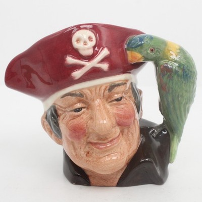 Royal Doulton Long John Silber Sonderfarbe kleine Figur Krug D7138 4 Zoll