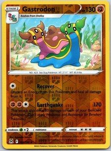 Gastrodon 102/196 Lost Origin Reverse Holo Uncommon