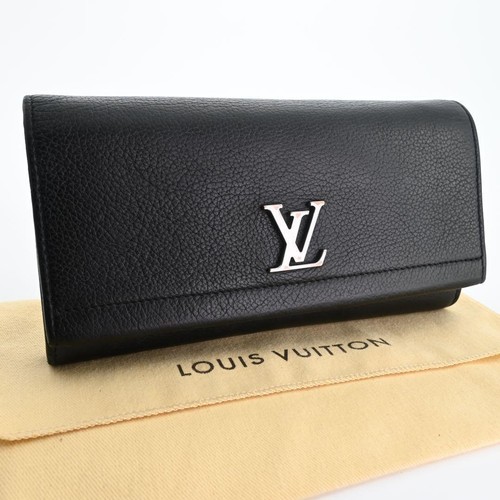Louis Vuitton Long Wallet Porte-Feuille My Lock Me 2 Noir Black