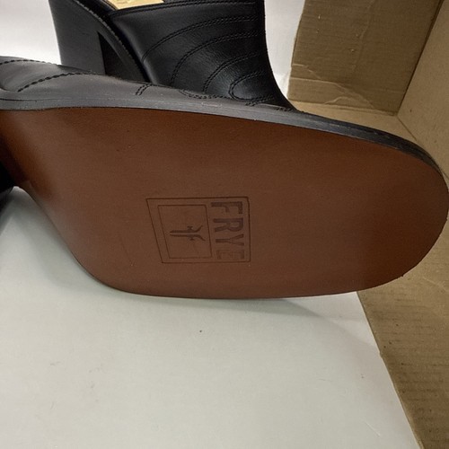 Zapatos sin cordones vintage Frye Conrad Mule talla 7,5 negros nuevos en caja hechos en México - Imagen 5 de 10