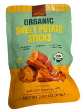 The Snak Yard 2.82 oz USDA Organic Just 100% SWEET POTATO STICKS Snack BB 5/2026