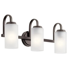 Kichler Kennewick 3 Light 23 inch Olde Bronze Wall Mt Bath 3 Arm Wall Light