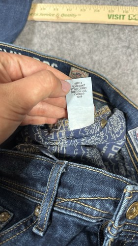 Devil Dog Jeans Mens 32x32 Bootcut Denim Pants Vintage Wash - Picture 9 of 12