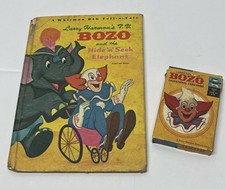 1972 Bozo the Clown Educational Card Game Larry Harmon EDU-CARDS 1968 Book