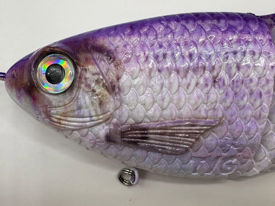 TYG Silencer Shad Glide приманка для плавания на заказ 7 дюймов Фиолетовая дымка НОВАЯ - Изображение 2 из 4