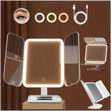 Makeup Mirror with Lights, 10X/3X/2X Magnifying Vanity Mirror