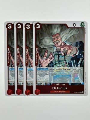 Dr. Hiriluk Playset - OP08-016 x4 - Two Legends - One Piece TCG - English