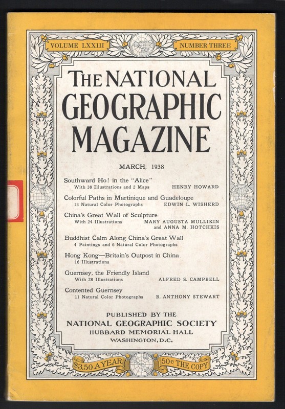 March 1938 Vintage National Geographic Magazine