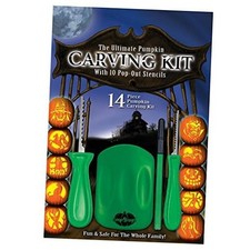 The Ultimate Pumpkin Carving Kit with 10 Pop-Out Stencils